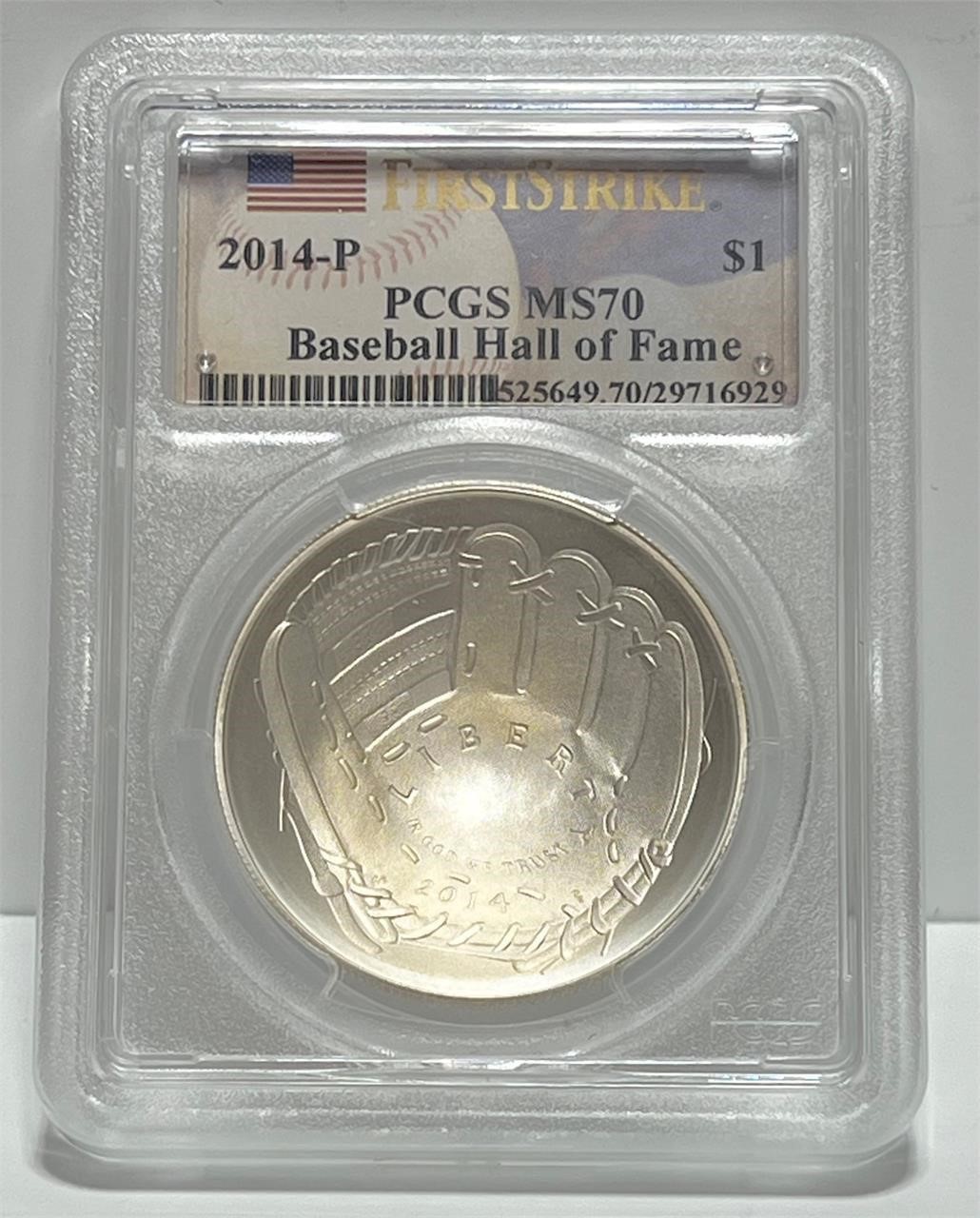 2014 P National Baseball Hall of Fame MS 70