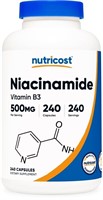 SM1389  Nutricost Niacinamide 500mg, 240 Capsules