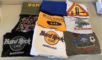 W - LOT OF 9 GRAPHIC TEES SIZE 2XL (Q81)