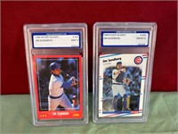 2 GRADED JIM SUNBERG CARDS