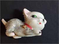 Porcelain Kitten Sintered Glass Glitter Japan