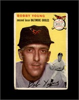 1954 Topps #8 Bobby Young VG to VG-EX+
