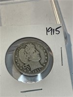 1915 Barber Quarter Dollar
