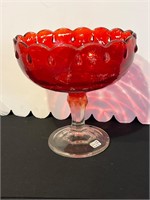 Vintage Indiana Glass 7” Compote