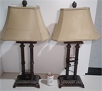 Two Matching Lamps 33"H