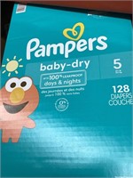 Diapers Size 5, 128 count - Pampers Baby Dry