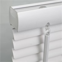 47x64 Cordless White Vinyl Room Darkening Blinds