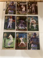 9-Autographs baseball  cards