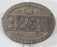 1915 Registerd Chauffeur Pin