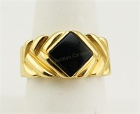 10k Gold and Onyx Ring
