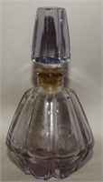 Vtg Amethyst Glass "St" Austria Perfume Bottle w/