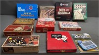 12pc Vtg Adult Activities & Board Games