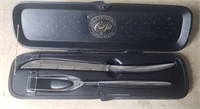 Chas D. Brickell Fancy Carving Knife and Fork
