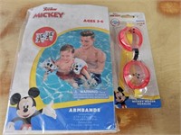 New Kids Arm Floaties & Goggles Mickey Mouse