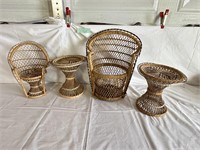 Rattan Doll Furiture Wicker