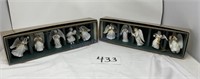 Set of Christmas angel ornaments