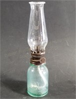 Miniature 3" Mason Jar Co Oil Lamp