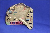 An Alaska Souvenir Metal Ashtray