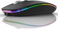 Uiosmuph LED Wireless Mouse, G12 Slim