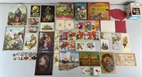 41+pc Vtg Mixed Ephemera & Related w/ Valentines