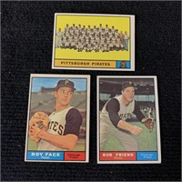 1961 Topps Baseball Cards, Pirates Team