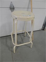 Metal stool, seat is approx. 25" high
