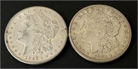 (2) 1921 Morgan Silver Dollar Coin