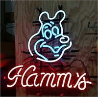 Hamm's neon beer sign work