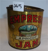 Old Empress Apricot Jam Tin