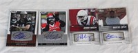 (4) AUTHENTIC AUTOGRAPHED FOOTBALL CARDS