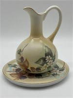 RS Porcelain Oil Pitcher w/ Drip Plate