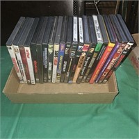 box of DVD's