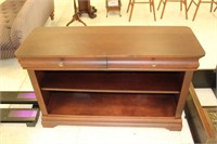 Walnut 2-drawer table, Riverside Furniture Corp.