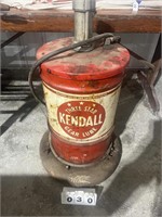 Kendall Grease Can w/ Pump & Stand