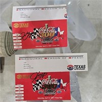 97' Harry Grant Autographed Tx Speedway Tickets