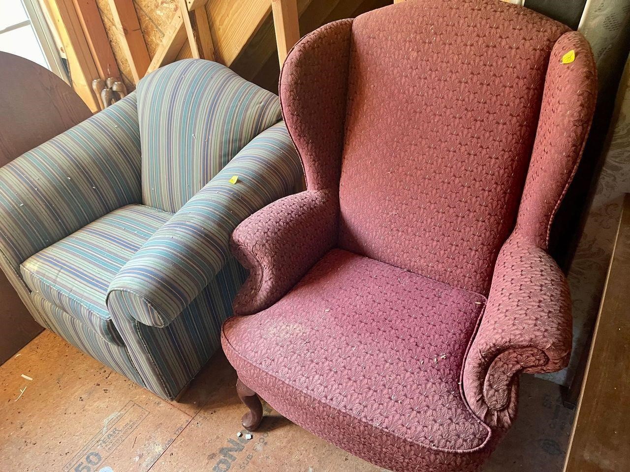 2 side chairs upholstered