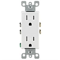 Decora 15 Amp Tamper-Resistant Duplex Outlet,