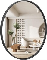 IPOUF 24'' Round Mirror,Large Circle Wall Mirror