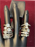 10 Women’s Silver Toned Rings