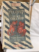Quaker Oats “Ful-O-Pep” Colored Chick Feed Sack