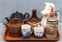 Ceramic Teapots, Pitcher, etc.