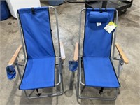 2 Backpack Folding Chairs