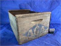 Antique AGA Wood Box, 19.5x15x10.5", AS IS