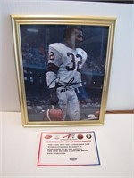 Jim Brown Signed Framed 8x10 with COA