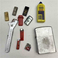 Assorted Lighters, Lighter Fluid