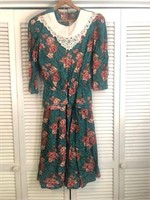 VINTAGE LISA II FLORAL DRESS SIZE 16