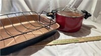Roasting Pan, Red Copper Pan