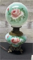 Vintage Gone With The Wind Style Lamp Working Need