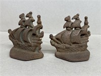 Cast iron boat bookends