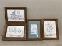 Sue Rupp signed and numbered rabbit prints